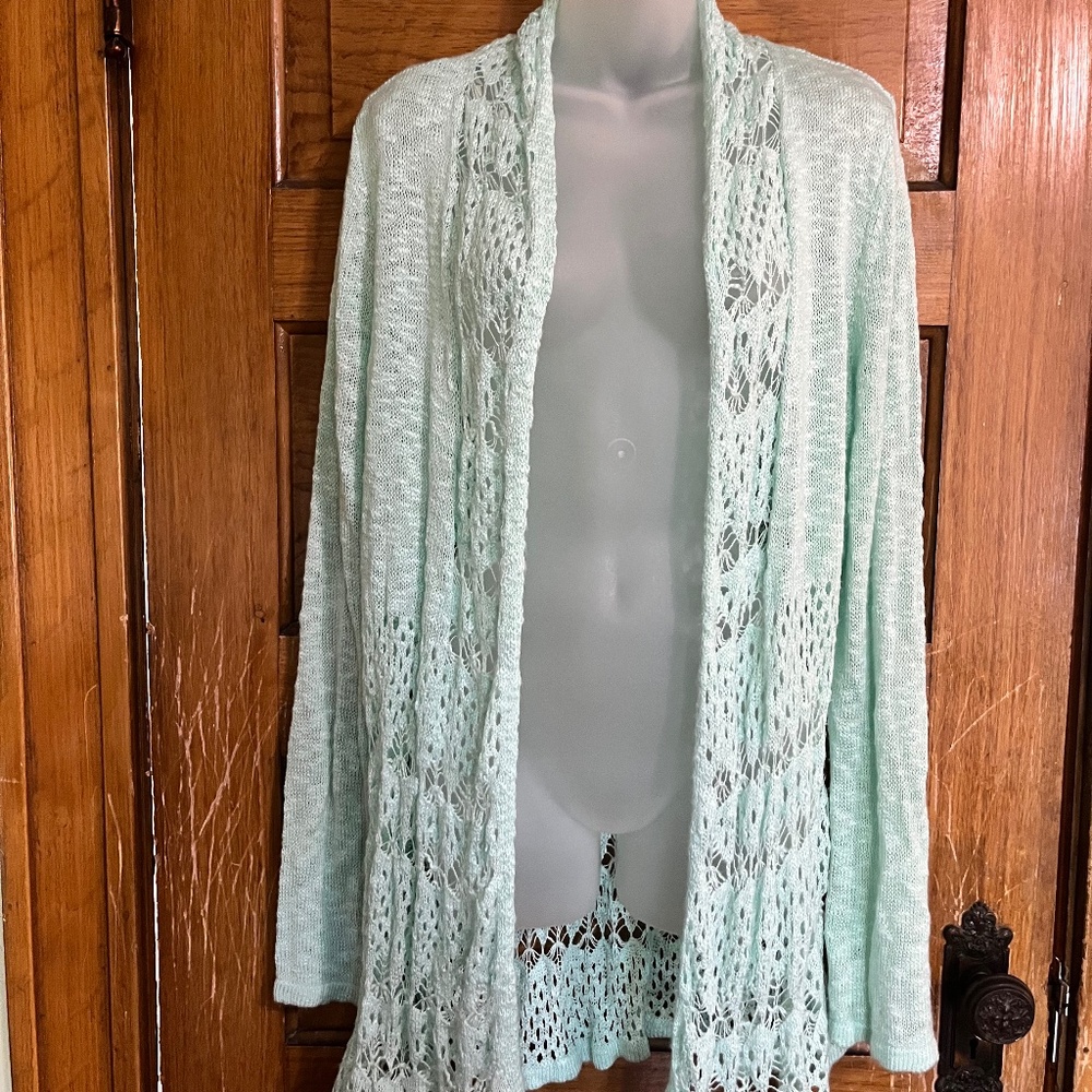 Mint Green Lightweight Cardigan